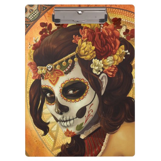 Dia De Los Muertos Sierkussen Klembord (Voorkant)