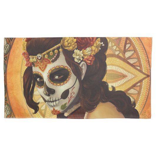 Dia De Los Muertos Sierkussen Kussensloop (Voorkant)