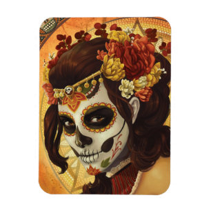 Dia De Los Muertos Sierkussen Magneet