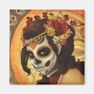 Dia De Los Muertos Sierkussen Magneet