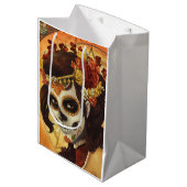 Dia De Los Muertos Sierkussen Medium Cadeauzakje (Voorkant Gekanteld)