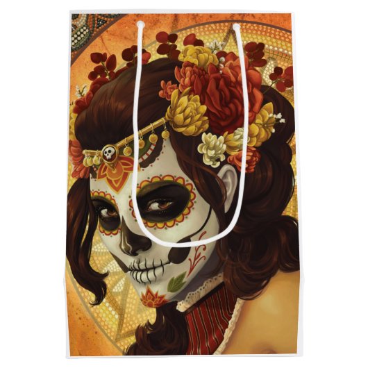 Dia De Los Muertos Sierkussen Medium Cadeauzakje (Achterkant)