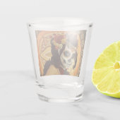 Dia De Los Muertos Sierkussen Shot Glas (Achterkant)