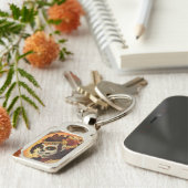 Dia De Los Muertos Sierkussen Sleutelhanger (Zijkant)