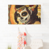 Dia De Los Muertos Sierkussen Spandoek (Insitu)