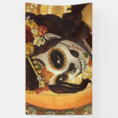 Dia De Los Muertos Sierkussen Spandoek (Verticaal)