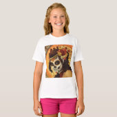 Dia De Los Muertos Sierkussen T-shirt (Voorkant volledig)