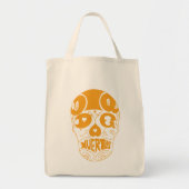 Dia De Los Muertos Sinaasappel Skull Tas (Voorkant)