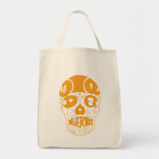 Dia De Los Muertos Sinaasappel Skull Tas