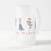 Dia De Los Muertos Singing Skeletons Matglas Bierpul (Voorkant rechts)
