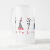 Dia De Los Muertos Singing Skeletons Matglas Bierpul (Voorkant links)