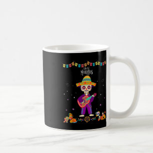 Dia de los Muertos Skelet Dansen met gitaar Ha Koffiemok