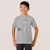 Dia De Los Muertos Skelet T-shirt (Voorkant volledig)