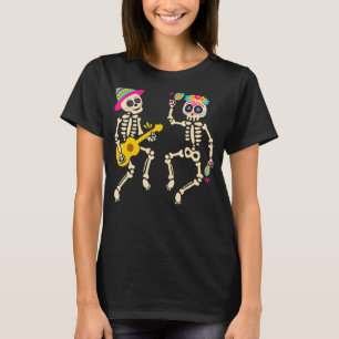 Dia de los Muertos Skeleton Dansende Skull Day of T-shirt