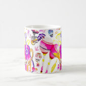 Dia De Los Muertos - Skeleton, Dog, Mexicaanse muz Koffiemok (Center)