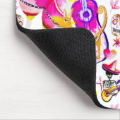 Dia De Los Muertos - Skeleton, Dog, Mexicaanse muz Muismat (Hoek)