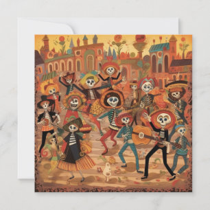 Dia de los Muertos, "Skeleton Fiesta Parade" Kaart