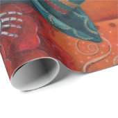 Dia de Los Muertos Skeleton Mariachi Trio Cadeaupapier (Rol Hoek)