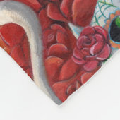 Dia de Los Muertos Skeleton Mariachi Trio Fleece Deken (Hoek)