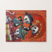Dia de Los Muertos Skeleton Mariachi Trio Legpuzzel (Horizontaal)