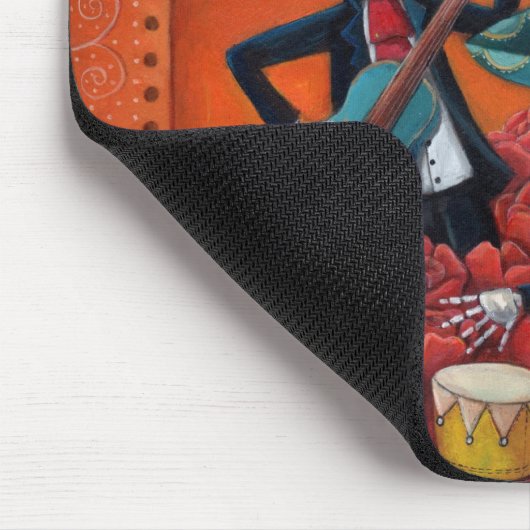 Dia de Los Muertos Skeleton Mariachi Trio Muismat (Hoek)