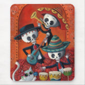 Dia de Los Muertos Skeleton Mariachi Trio Muismat (Voorkant)