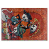 Dia de Los Muertos Skeleton Mariachi Trio Snijplank (Voorkant)