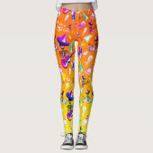 Dia De Los Muertos - Skeleton Playing a Guitar Leggings (Voorkant)