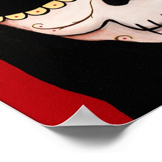 Dia de los Muertos Skeletons Jesus Print (Hoek)