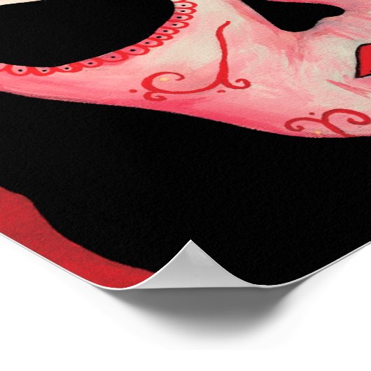 Dia de los Muertos Skeletons Satan Print (Hoek)