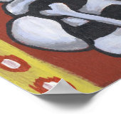 dia de los muertos skeletons uit liefde gedrukt poster (Hoek)