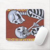 dia de los muertos skeletons uit liefde mousepad muismat (Met muis)