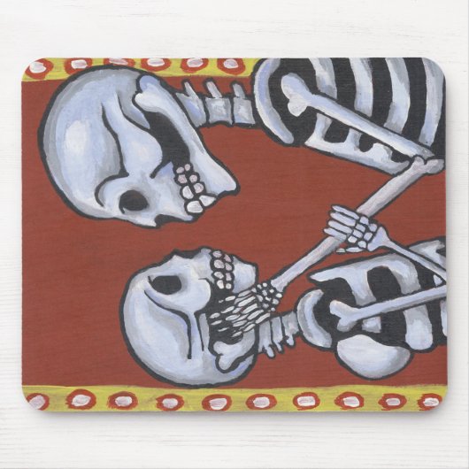 dia de los muertos skeletons uit liefde mousepad muismat (Voorkant)