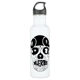Dia De Los Muertos Skull Bottle Waterfles
