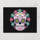 Dia de los Muertos Skull Briefkaart (Voorkant)