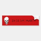 Dia de los Muertos skull Bumpersticker (Voorkant)
