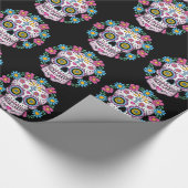 Dia de los Muertos Skull Cadeaupapier (Hoek)