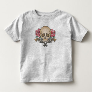 Dia de los Muertos Skull en Pistolen   Shirt