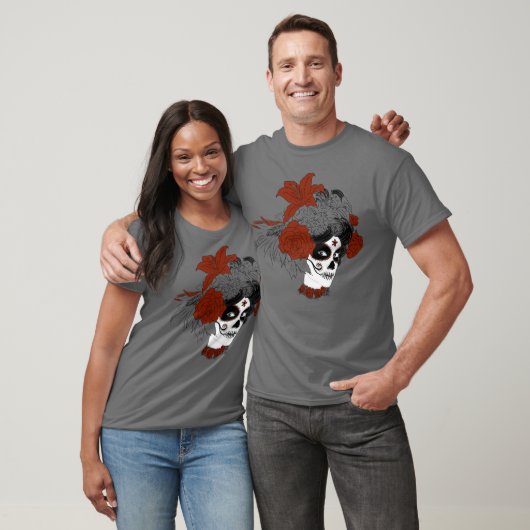 Día de los Muertos Skull Face T-shirt (Unisex)