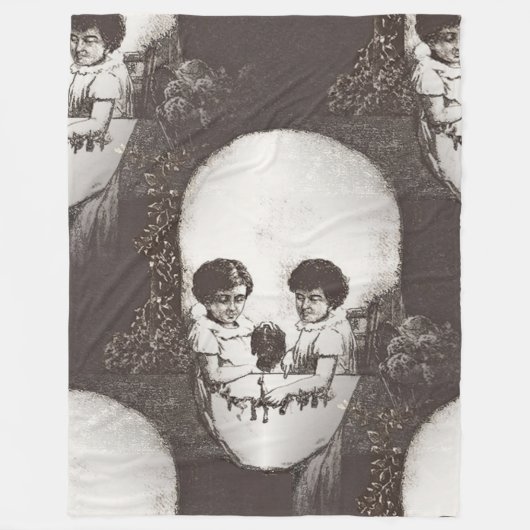 dia de los muertos skull fleece deken (Voorkant)