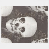 dia de los muertos skull fleece deken (Voorkant (Horizontaal))