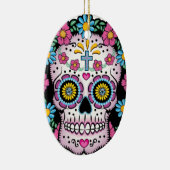 Dia de los Muertos Skull Keramisch Ornament (Rechts)