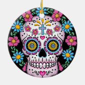 Dia de los Muertos Skull Keramisch Ornament (Achterkant)