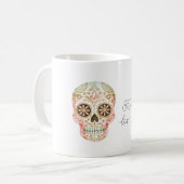 Dia de los muertos Skull Koffiemok (Voorkant links)