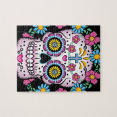 Dia de los Muertos Skull Legpuzzel (Horizontaal)