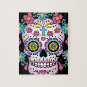 Dia de los Muertos Skull Legpuzzel (Verticaal)