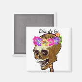 Dia de los Muertos skull Magneet (Voorkant / Achterkant)