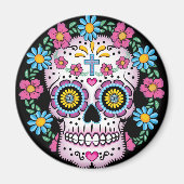 Dia de los Muertos Skull Magneet (Voorkant)