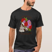 Dia De Los Muertos Skull Mask Rozen Premium T-shirt (Voorkant)