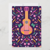 Dia de los Muertos Skull Mexicaanse Fiesta Uitnodi Kaart (Achterkant)